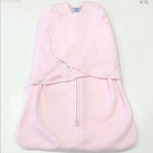 🌸 Halo SleepSack Micro Fleece Swaddle – Soft Pink – Size Small (3–6 Months) 🌸